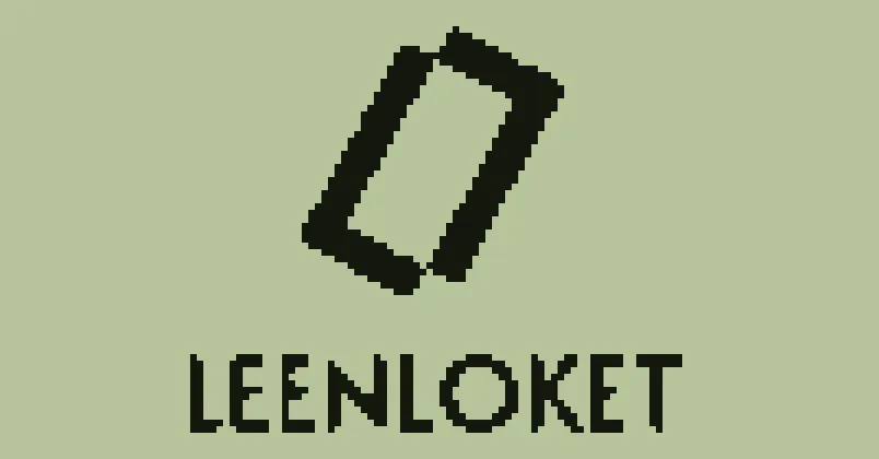 The LeenLoket boot splash drawn on the locker's 128x64 monochrome LCD